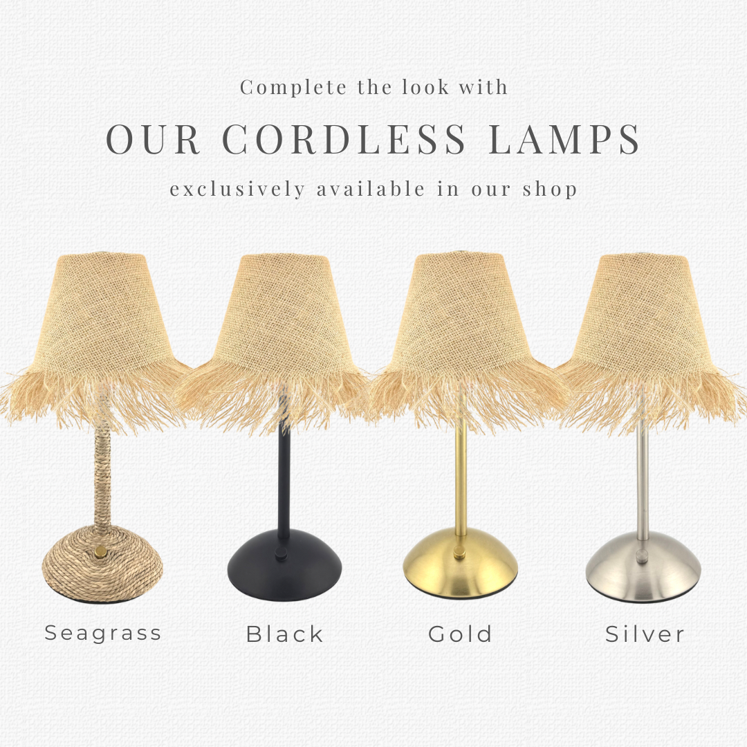 The Dishevelled Lamp Shade for Cordless Lamps | Fits Zafferano Poldina & Generic Bases