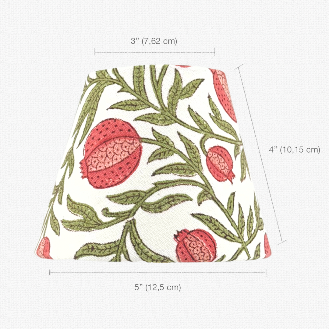 The Pomegranate Lamp Shade for Cordless Lamps | Fits Zafferano Poldina & Generic Bases
